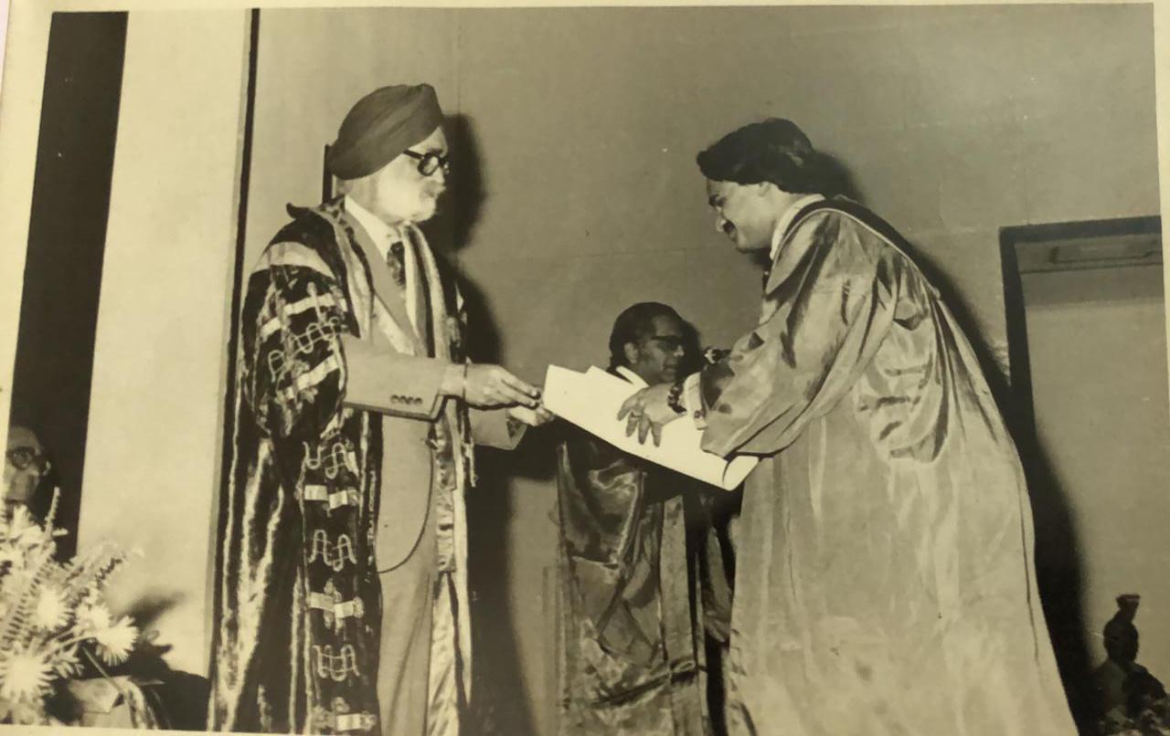 Meeting with Dr Sukh Dev in New Delhi in February 1990